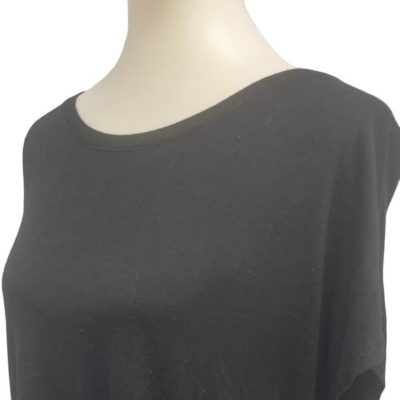 Free To Live Womens XL Black PolySpandex Short Sleeve Crew Neck Tee Shirt - Picture 2 of 5